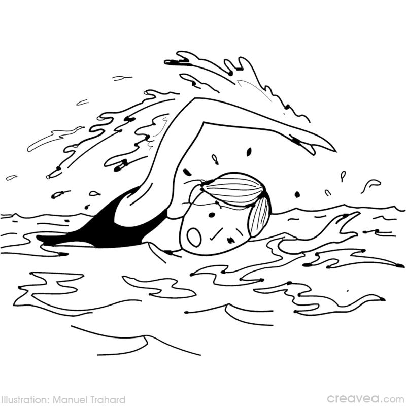 dessin natation